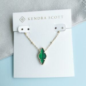 Kendra Scott Green Pendant Necklace